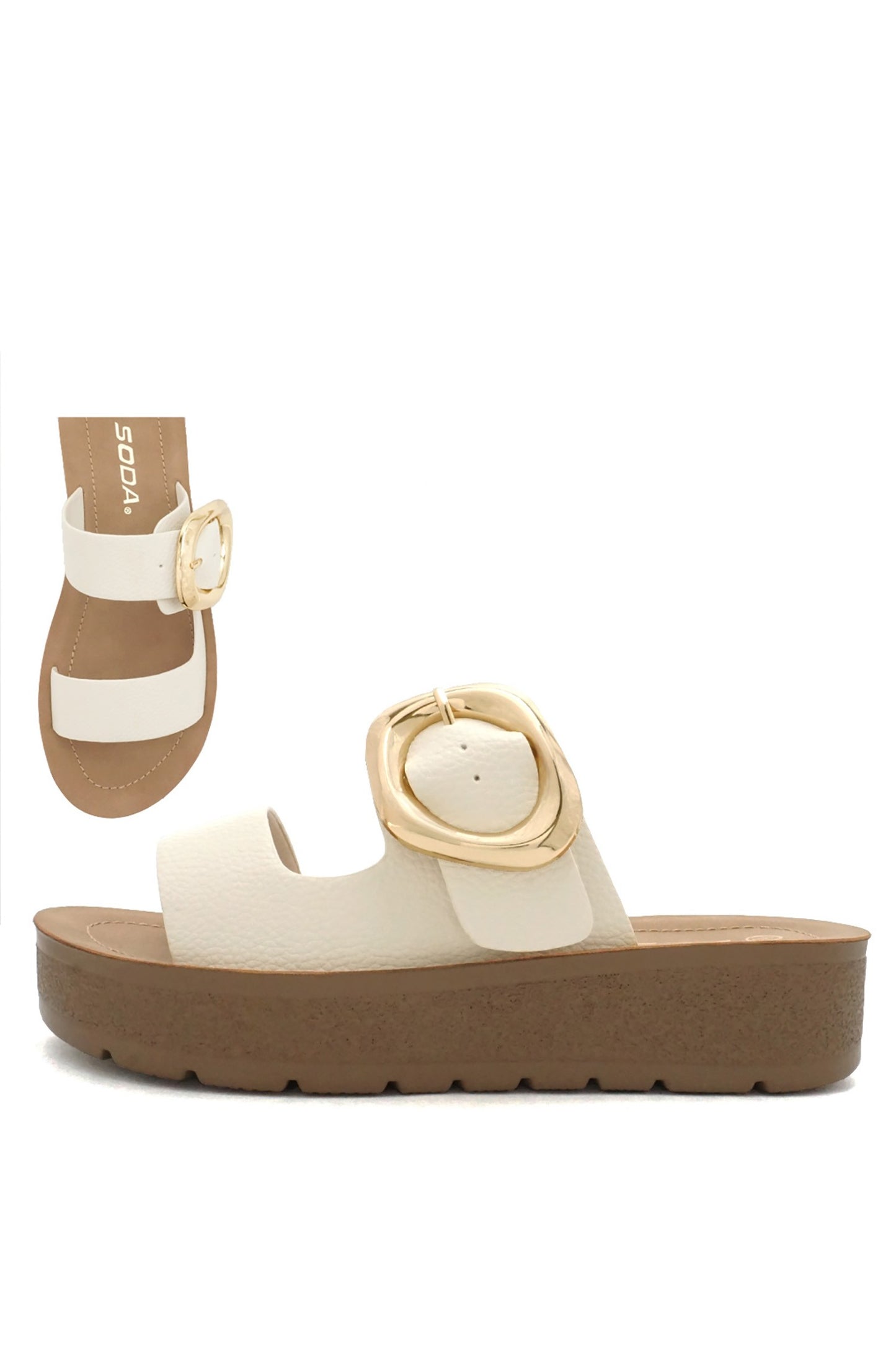 Shance Platform Buckle Sandals