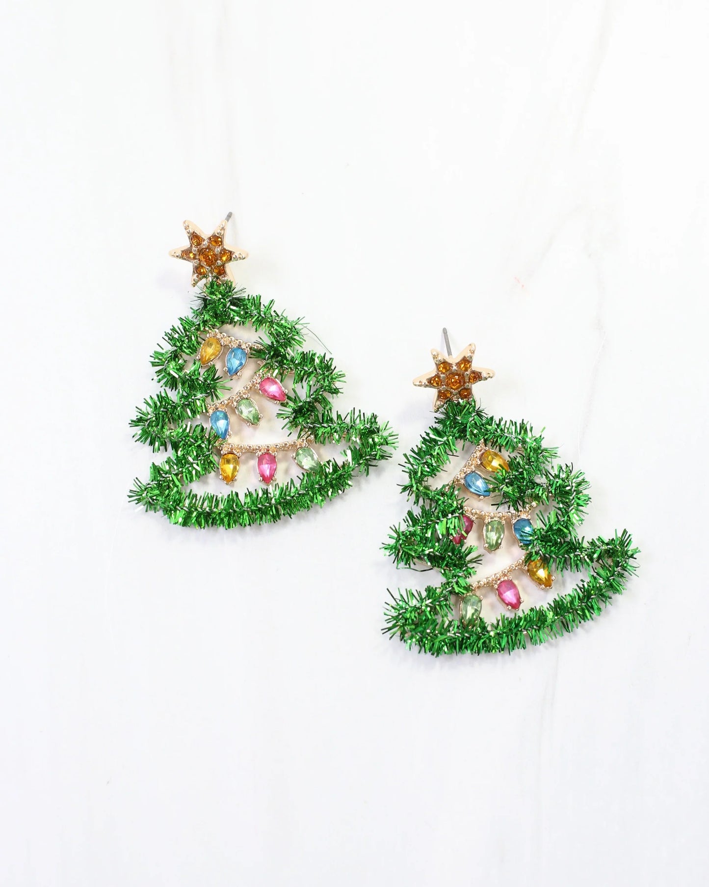 Tinsel Tree Earring