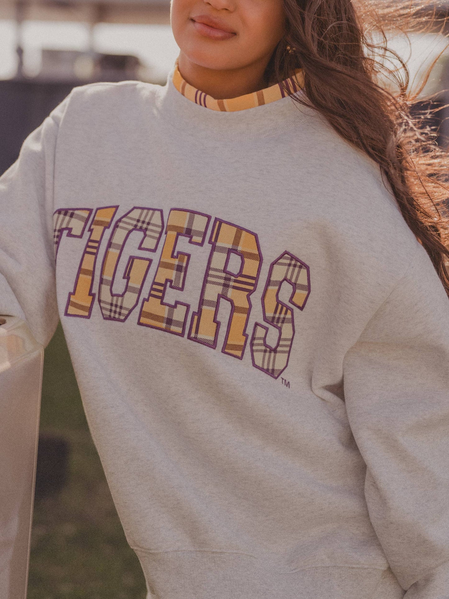 LSU Tigers Varsity Mock Neck Sweatshirt