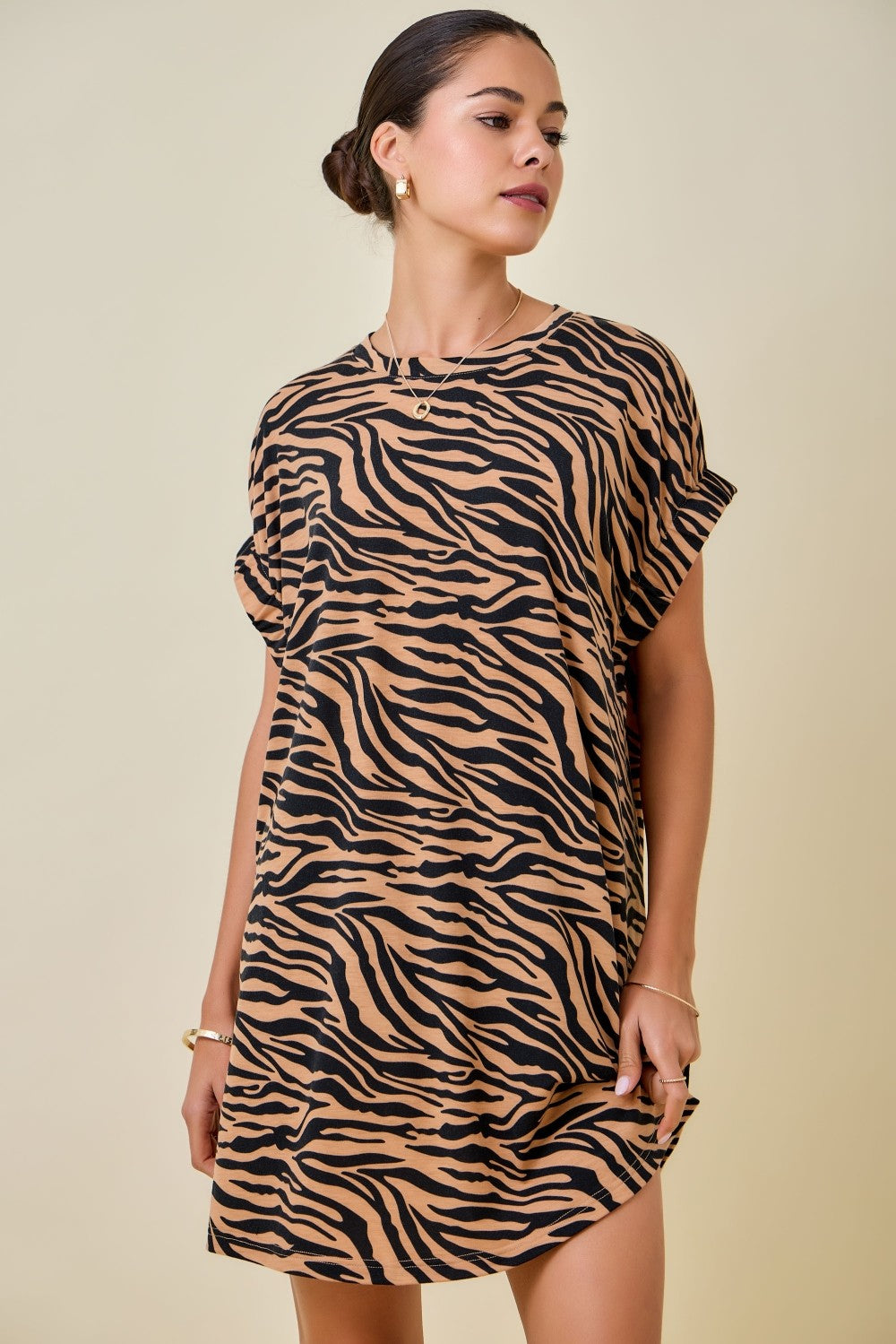 Marlie Tiger Print Dress