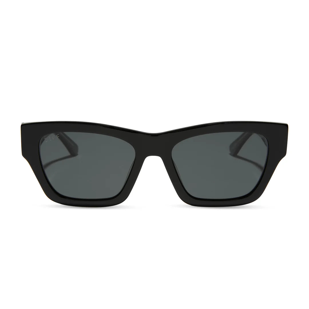 Beth II Diff Sunglasses - Black + Grey