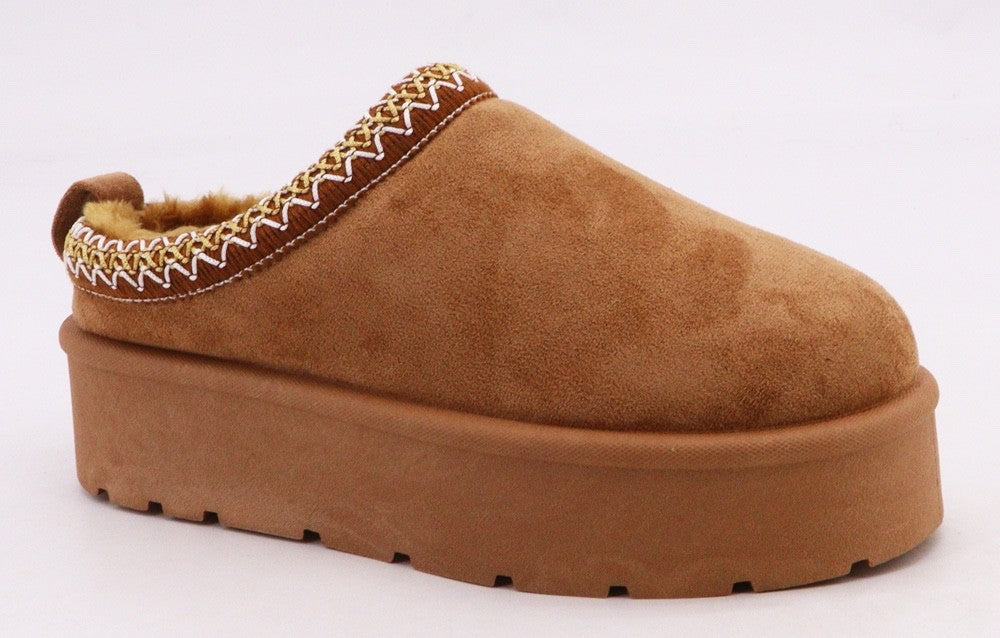 Platform Fuzzy Slippers