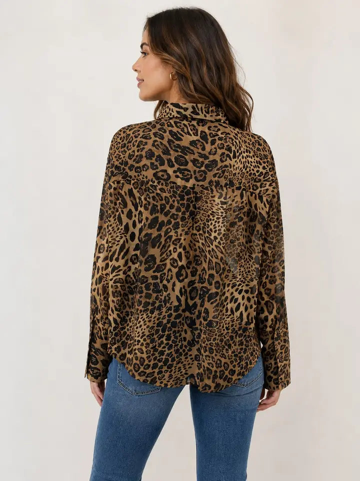 Sully Cheetah Print Blouse