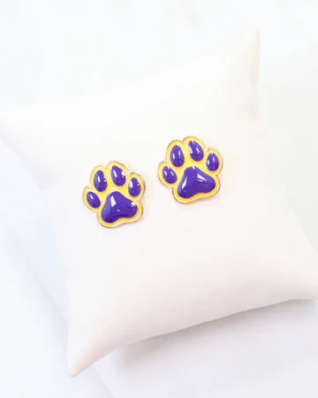 Tiger Paw Stud Earrings