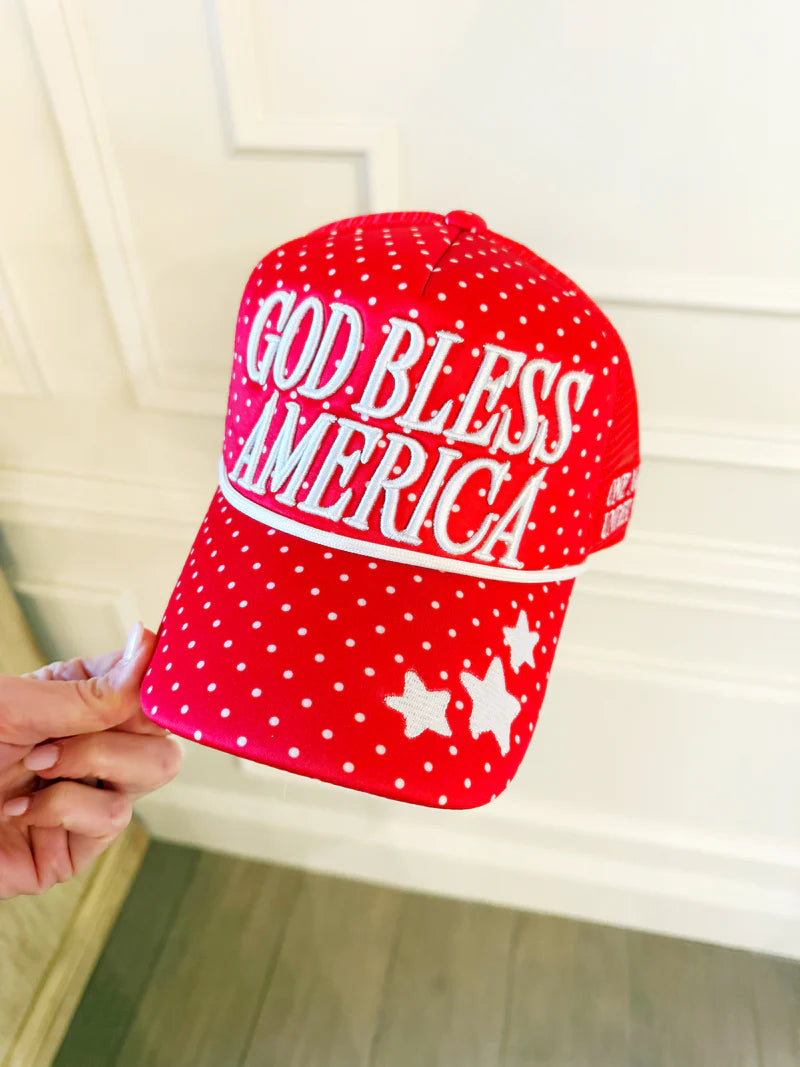 God Bless America Trucker Hat