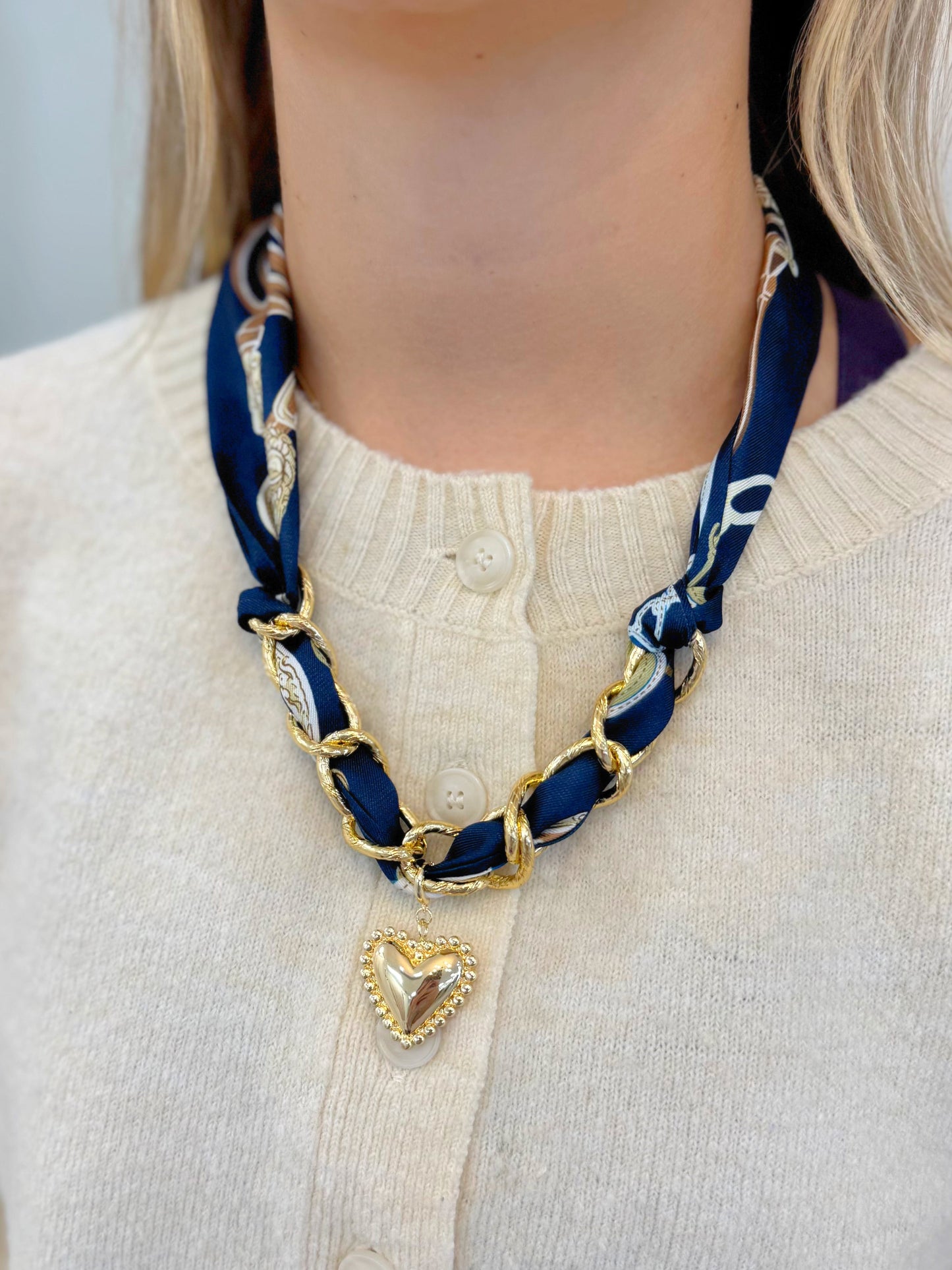 Santee Scarf Charm Necklace