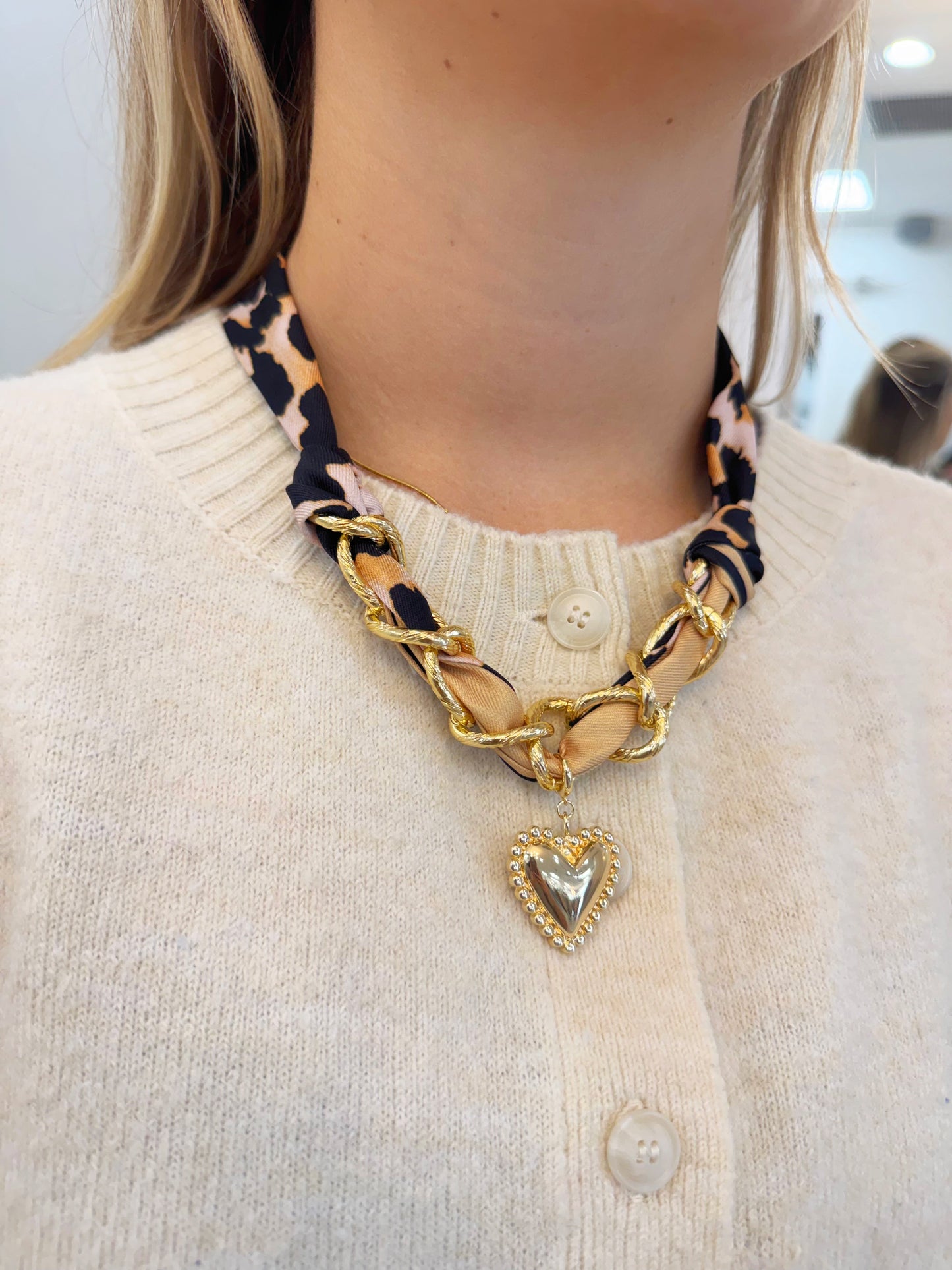 Santee Scarf Charm Necklace