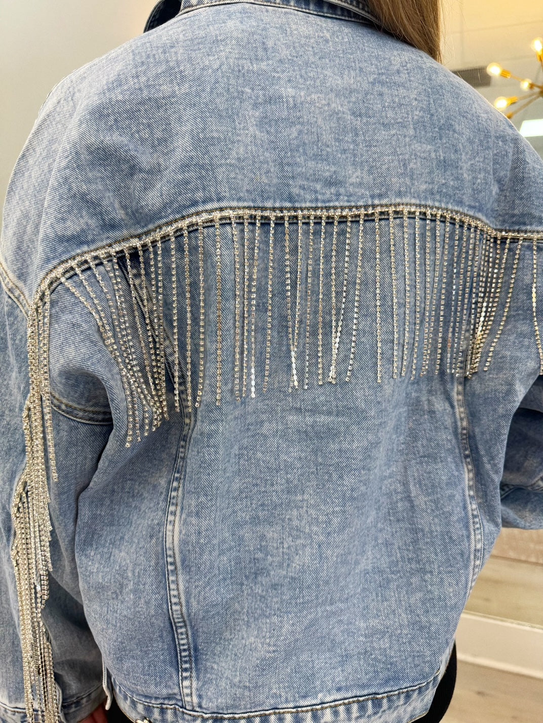 Rhinestone Denim Jacket