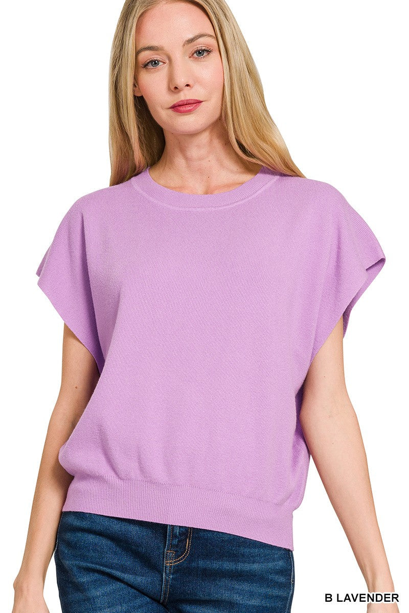 Short Sleeve Dolman Sweater