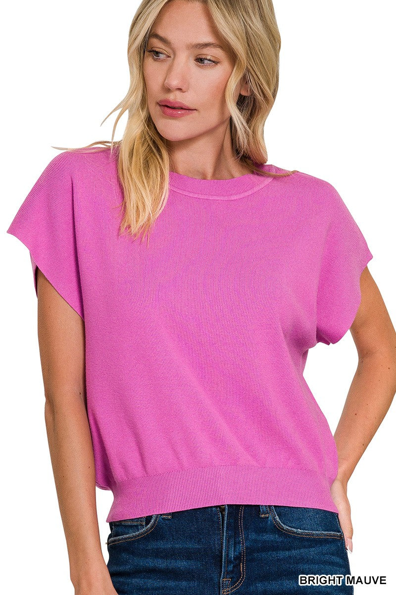 Short Sleeve Dolman Sweater