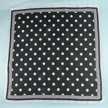 Polka Dot Dotted Border Scarf