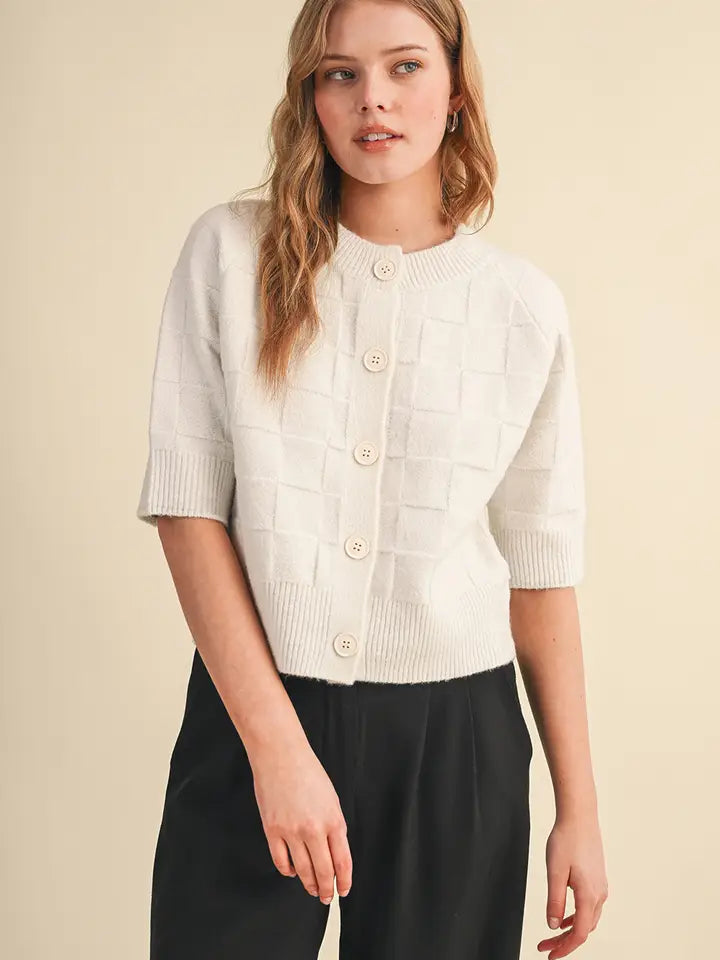 Basket Weave Cardigan