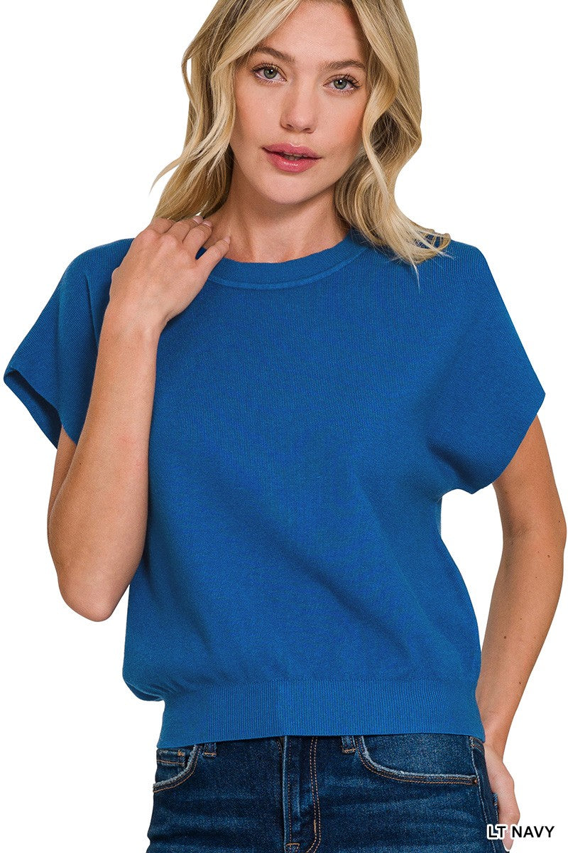 Short Sleeve Dolman Sweater