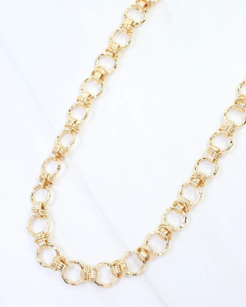 Newark Circle Link Necklace
