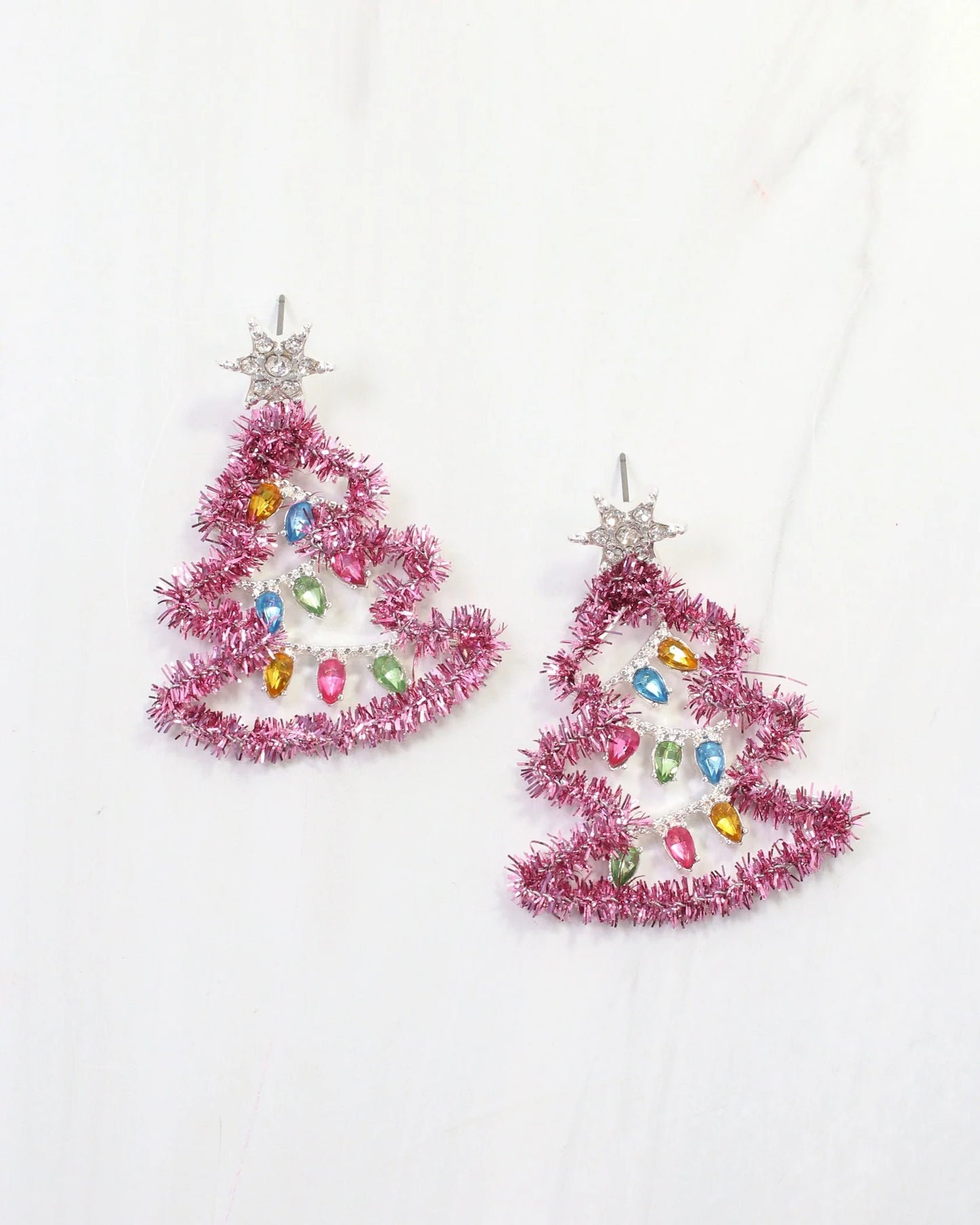 Tinsel Tree Earring