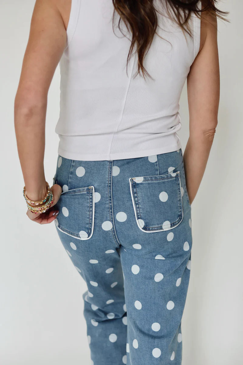 Daisy Denim Polka Dot Jeans