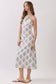 Rosette Halter Midi Dress