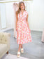 Mischa Floral Front Zip Midi Dress