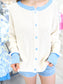 Ribbed Button Down Casual Cardigan