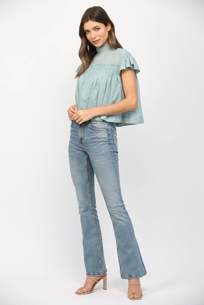 Lennox Ruffle Top