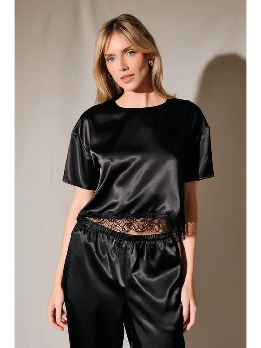 Christine Lace Trim Top