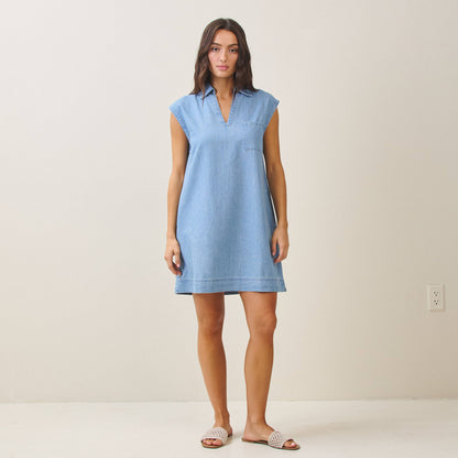 Arlie Sleeveless Denim Dress