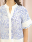 Freya Striped Lace Detail Top