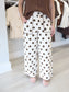 Jane Polka Dot Scallop Trim Pants