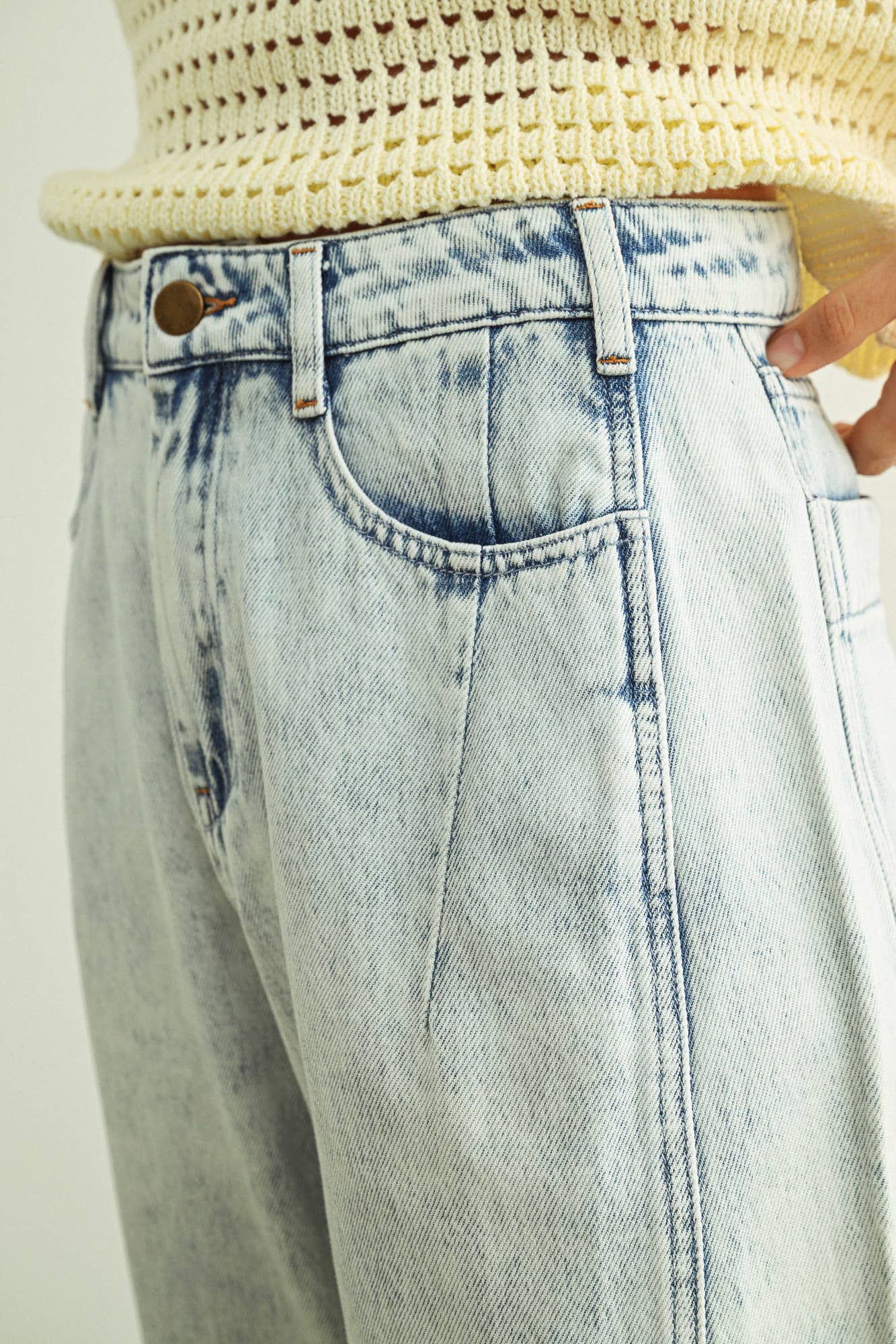 Barrel Denim Pants