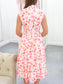 Mischa Floral Front Zip Midi Dress
