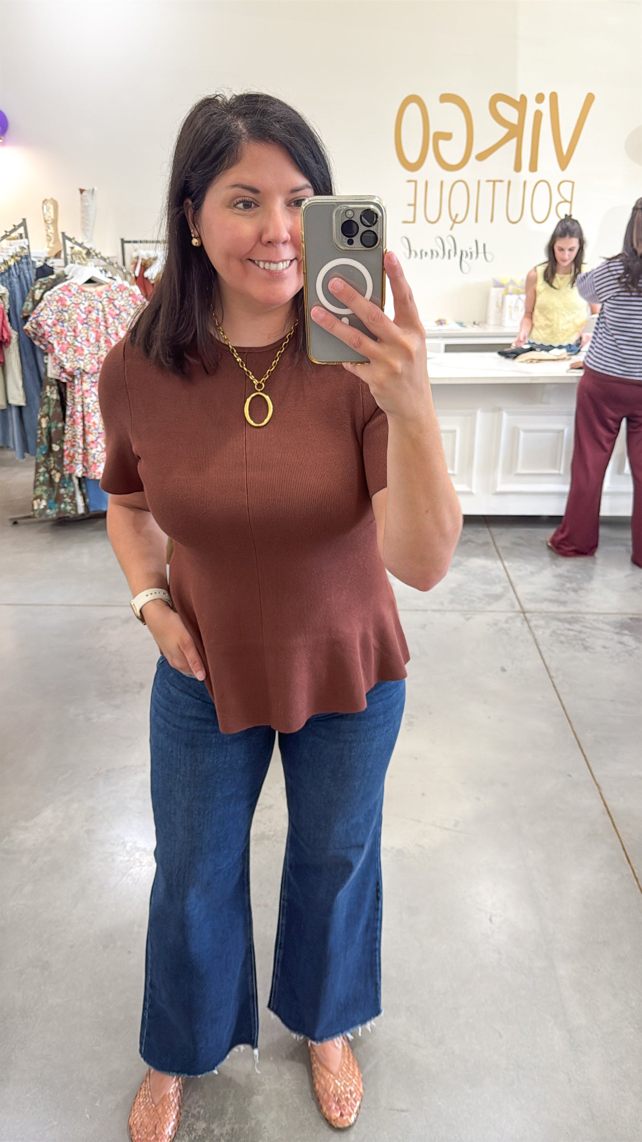 Penny Peplum Top