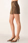 Espresso Suede Skort