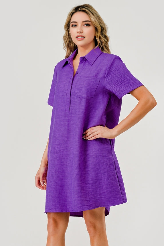 Ellie Collared Game Day Dress – Virgo Boutique