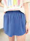 Smocked High Waisted Skort