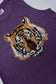 Glitter Tank With Tiger Head Sequins