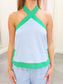 Hollyn Wide Leg Contrast Hem Pants and Top Set