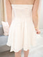 Textured Dot Strapless Dress