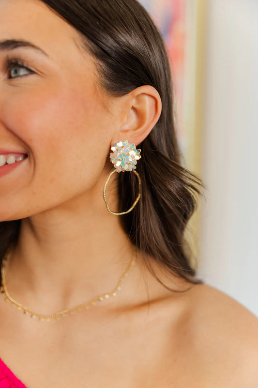 Flower Round Hoops