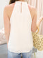 Cord Keyhole Sleeveless Top