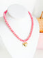 Heart Beaded Candy Necklace
