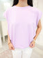 Cotton Spandex Cap Sleeve Top