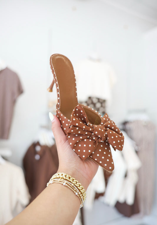 Goldie Polka Dot Kitten Heels