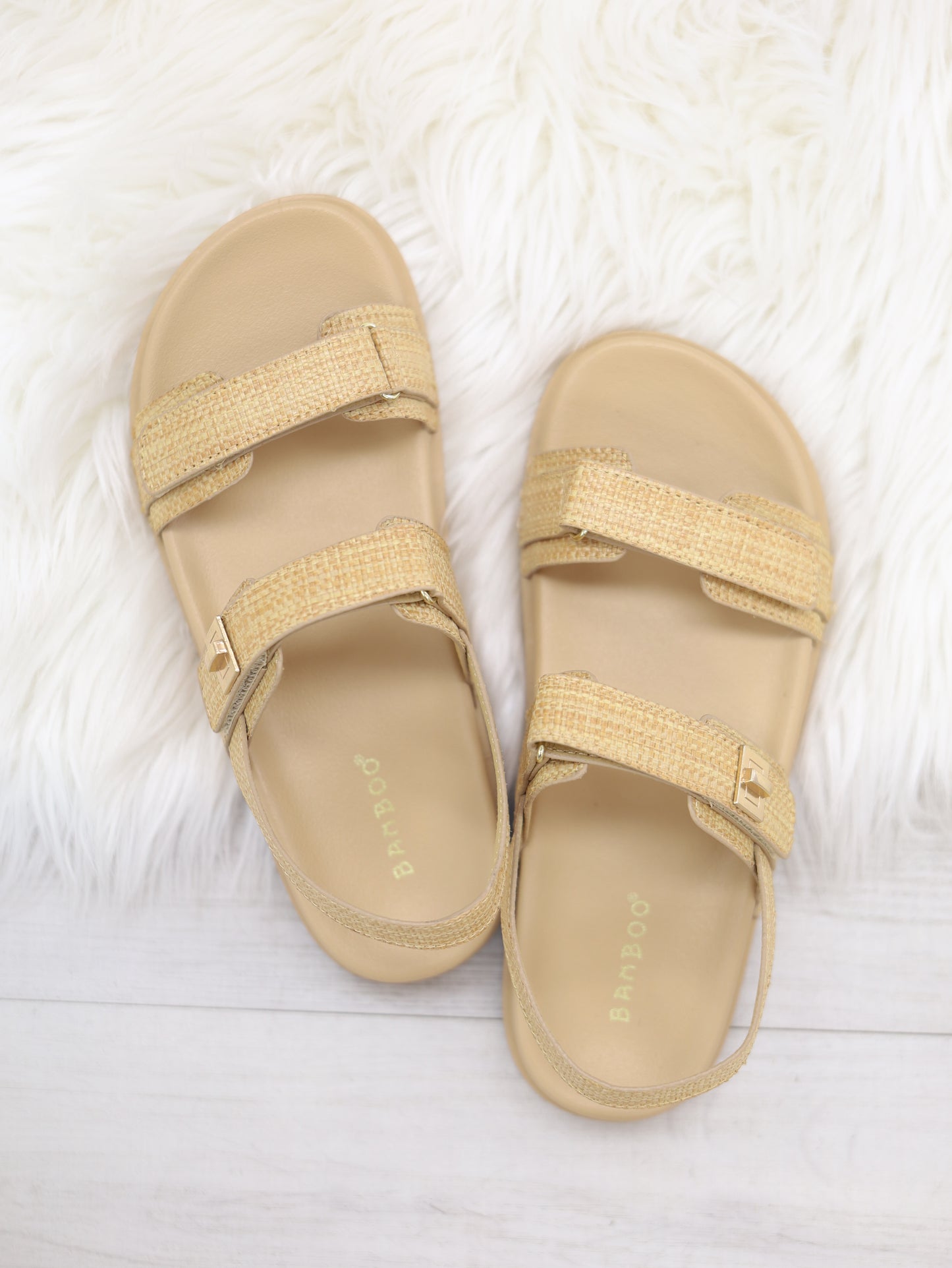 Double Velcro Strap Sandal