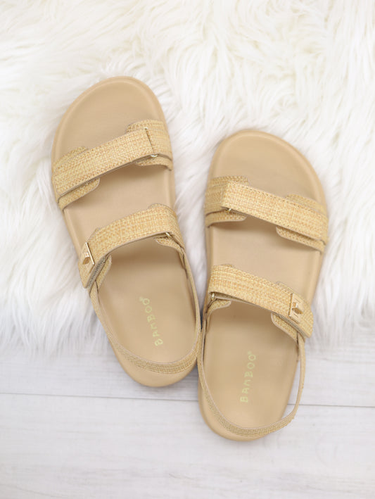 Double Velcro Strap Sandal