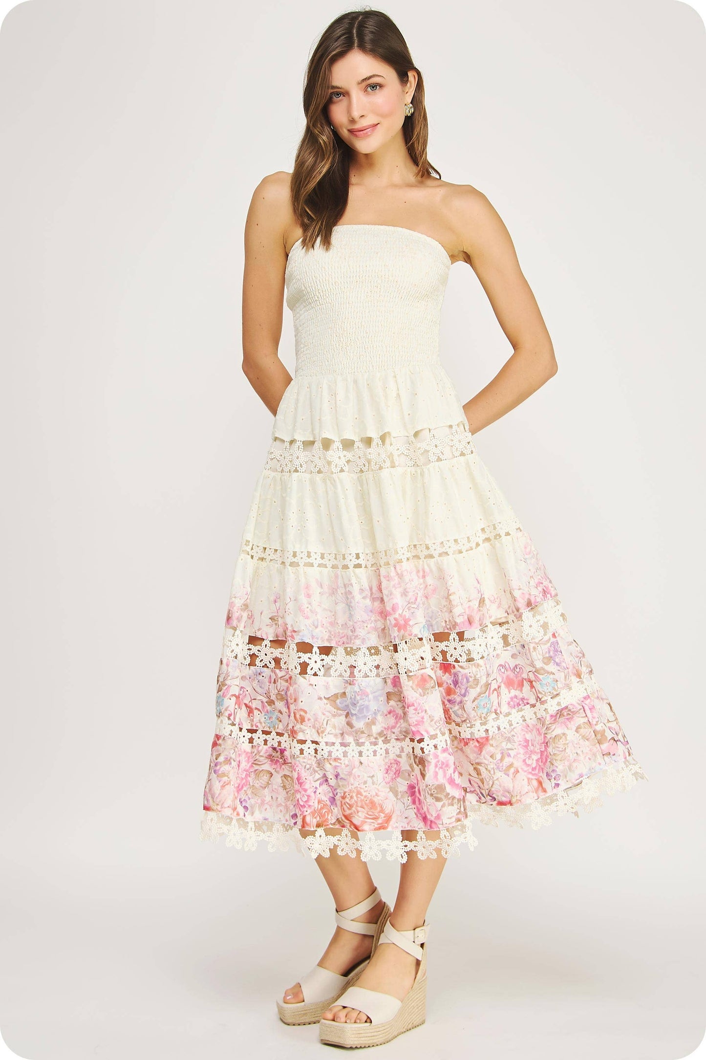 Camellia Eyelet Dress
