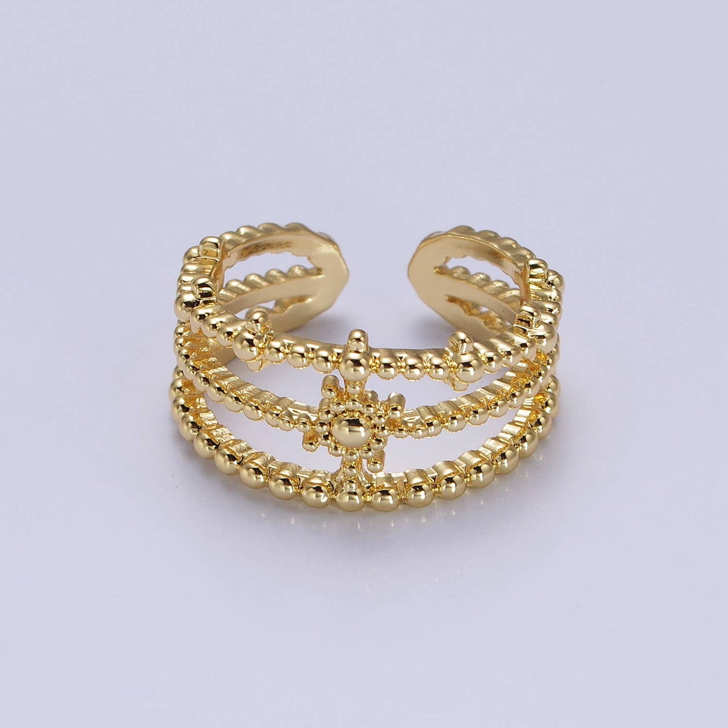 Triple Band Statement Ring