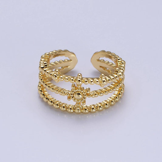 Triple Band Statement Ring