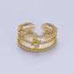 Triple Band Statement Ring