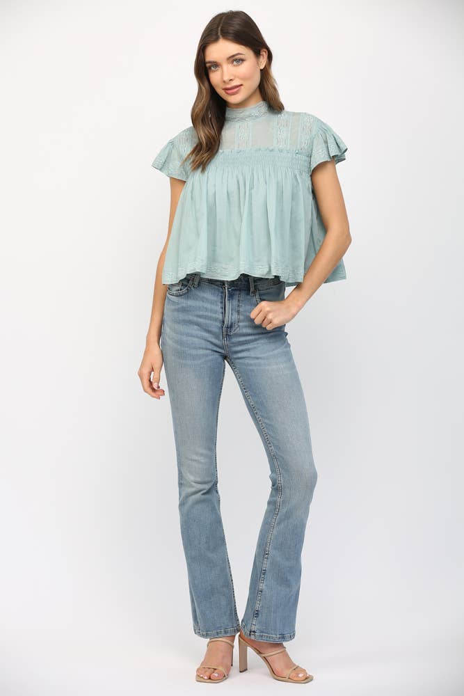 Lennox Ruffle Top
