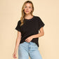 Ribbed Trim Top